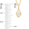 Thumbnail Image 4 of 0.45 CT. T.W. Diamond Solitaire Marquise Pendant and Stud Earrings Set in 10K Gold