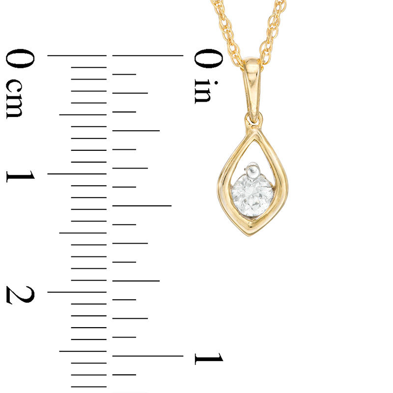 Main Image 4 of 0.45 CT. T.W. Diamond Solitaire Marquise Pendant and Stud Earrings Set in 10K Gold