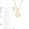 Thumbnail Image 3 of 0.45 CT. T.W. Diamond Solitaire Infinity Pendant and Stud Earrings Set in 10K Gold