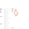 Thumbnail Image 4 of 0.45 CT. T.W. Diamond Solitaire Flame Pendant and Stud Earrings Set in 10K Rose Gold