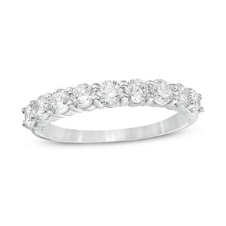 0.95 CT. T.W. Diamond Wedding Band in 10K White Gold