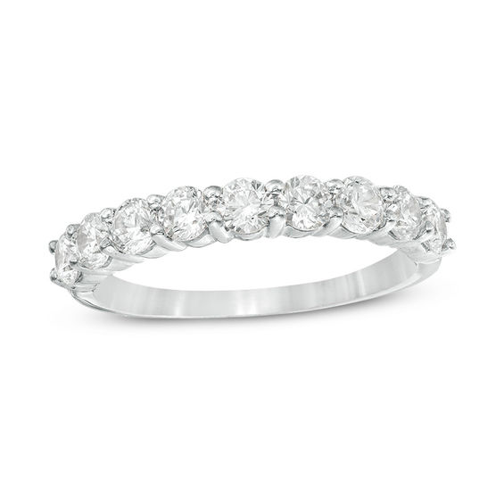 0.95 CT. T.W. Diamond Wedding Band in 10K White Gold