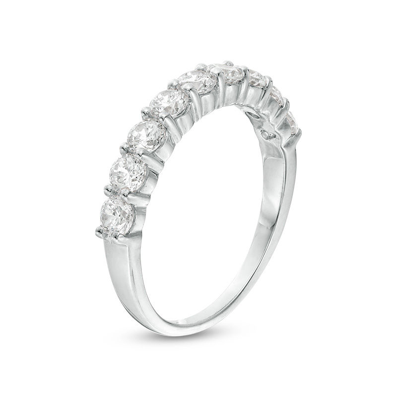 0.95 CT. T.W. Diamond Wedding Band in 10K White Gold|Peoples Jewellers