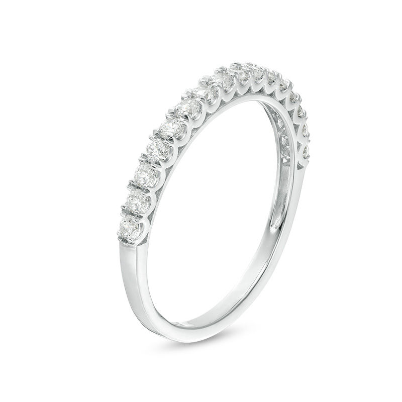 0.37 CT. T.W. Diamond Wedding Band in 10K White Gold|Peoples Jewellers