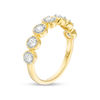 Thumbnail Image 3 of 0.45 CT. T.W. Diamond Frame Seven Stone Vintage-Style Stackable Band in 10K Gold