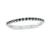 Thumbnail Image 1 of 0.145 CT. T.W. Black Diamond Band in 10K White Gold