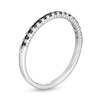 Thumbnail Image 2 of 0.145 CT. T.W. Black Diamond Band in 10K White Gold