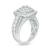 CT. T.W. Diamond Triple Frame Multi-Row Engagement Ring in 10K White Gold