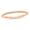 Ladies' 1.5mm Vintage-Style Wedding Band in 14K Rose Gold