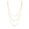 Thumbnail Image 0 of Italian Gold 030 Gauge Triple Strand Mirror Chain Necklace in 14K Gold - 20"