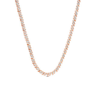 Pink sapphire tennis on sale necklace