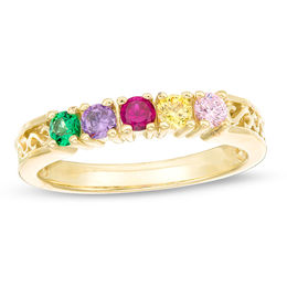 Mother's Birthstone Ring (3-7 Stones)