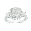 Thumbnail Image 1 of 1.50 CT. T.W. Quad Princess-Cut Diamond Frame Engagement Ring in 14K White Gold