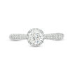 Thumbnail Image 3 of Vera Wang Love Collection 1.23 CT. T.W. Diamond Frame Engagement Ring in 14K White Gold