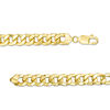 Thumbnail Image 2 of Men's 230 Gauge Curb Chain ID Bracelet in 14K Gold = 8.0"