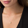 Thumbnail Image 1 of 5.0mm Freshwater Cultured Pearl Bead Frame Pendant in 10K Gold