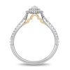 Thumbnail Image 3 of Enchanted Disney Jasmine 0.75 CT. T.W. Marquise Diamond Double Frame Engagement Ring in 14K Two-Tone Gold