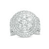 Thumbnail Image 0 of 5.00 CT. T.W. Composite Diamond Multi-Row Dome Engagement Ring in 14K White Gold