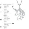 Thumbnail Image 1 of Unicorn Silhouette Pendant in Sterling Silver