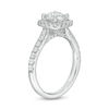 1.58 CT. T.W. Certified Canadian Diamond Cushion Frame Engagement Ring in 14K White Gold (I/I1)