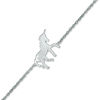 Prancing Unicorn Bracelet in Sterling Silver - 7.5"