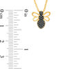 Thumbnail Image 1 of 0.117 CT. T.W. Black Diamond Bumblebee Pendant in 10K Gold