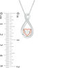 Thumbnail Image 1 of Unstoppable Love™ Diamond Accent Infinity and Heart Pendant in Sterling Silver with 14K Rose Gold Plate