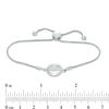 Smiley Face Bolo Bracelet in Sterling Silver - 9.5"