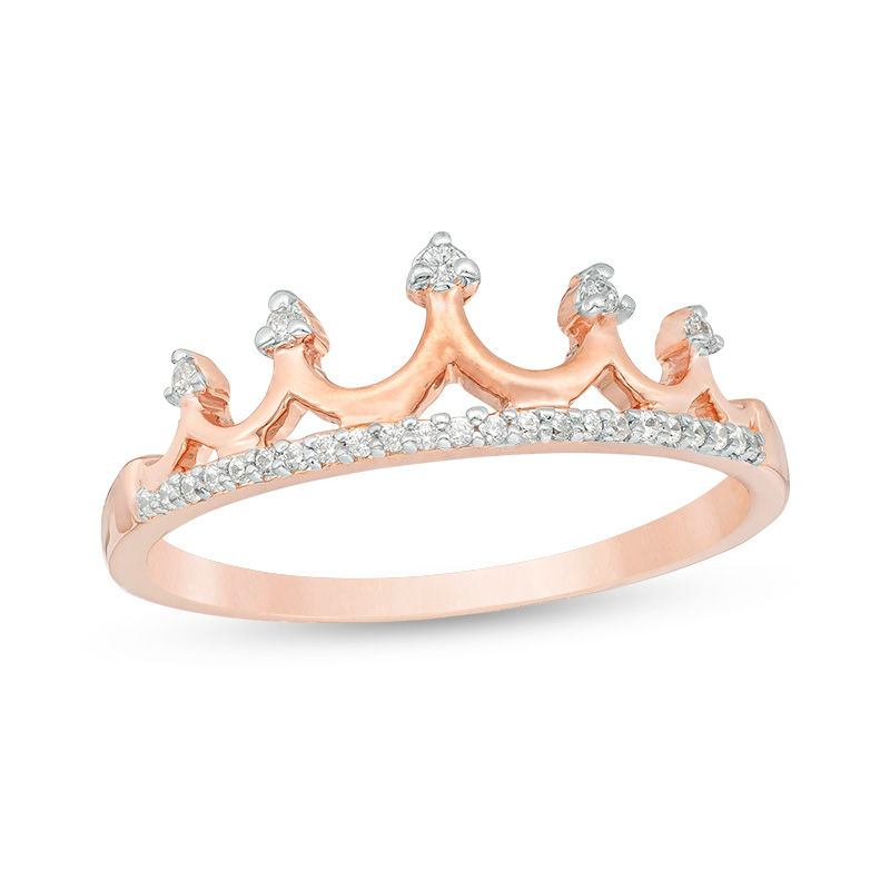0.085 CT. T.W. Diamond Tiara Ring in 10K Rose Gold|Peoples Jewellers