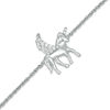 Thumbnail Image 0 of 0.085 CT. T.W. Diamond Winged Unicorn Bracelet in Sterling Silver - 7.5"