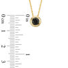 Thumbnail Image 1 of 0.45 CT. Black Diamond Solitaire Bezel-Set Pendant in 10K Gold