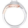 Thumbnail Image 3 of 0.10 CT. T.W. Diamond Bypass Promise Ring in 10K Two-Tone Gold