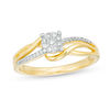 0.085 CT. T.W. Composite Diamond Bypass Promise Ring in 10K Gold