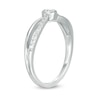 Thumbnail Image 1 of 0.18 CT. T.W. Diamond Split Shank Promise Ring in 10K White Gold