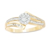 Thumbnail Image 0 of 0.23 CT. T.W. Composite Diamond Bypass Promise Ring in 10K Gold