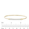 Thumbnail Image 2 of 0.15 CT. T.W. Composite Diamond Bangle in 10K Gold