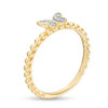 Thumbnail Image 1 of Diamond Accent Butterfly Beaded Shank Ring in 10K Gold