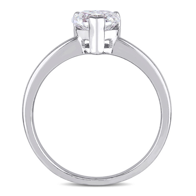 1.00 CT. Heart-Shaped Diamond Solitaire Engagement Ring in 14K White Gold (H/I1)|Peoples Jewellers