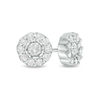 0.50 CT. T.W. Diamond Frame Stud Earrings in 10K White Gold