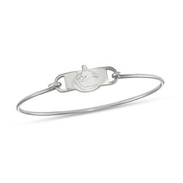 NHL Team Logo Bangle in Sterling Silver (Select Team)