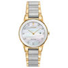 Thumbnail Image 0 of Ladies' Citizen Eco-Drive® Axiom Diamond Accent Two-Tone Watch with Mother-of-Pearl Dial (Model: GA1054-50D)