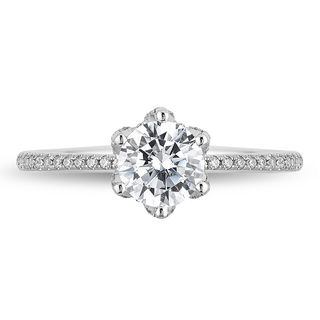 Enchanted Disney Elsa 1.25 CT. T.W. Diamond Snowflake Engagement Ring in 14K White Gold