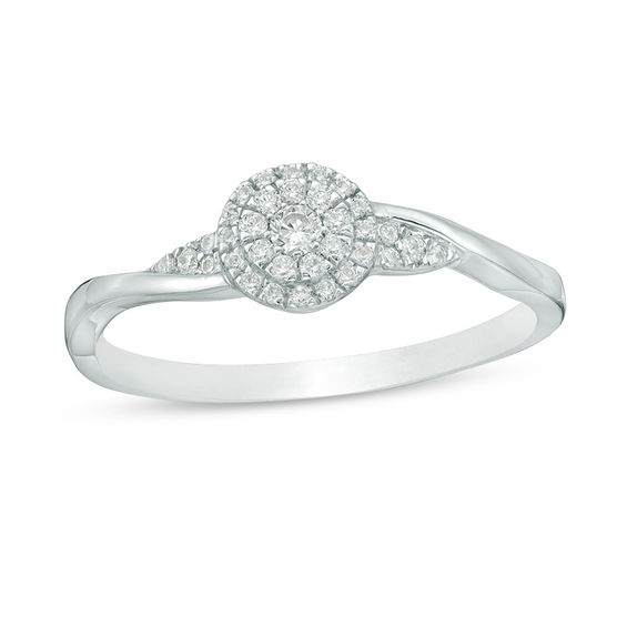 0.145 CT. T.W. Composite Diamond Promise Ring in 10K Gold