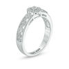 Thumbnail Image 1 of Engravable 1/10 CT. T.W. Diamond Art Deco Promise Ring in Sterling Silver (1 Line)