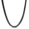 Thumbnail Image 0 of Men's 3.0mm Franco Snake Chain Necklace in Stainless Steel with Black IP - 24"