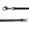 Thumbnail Image 2 of Men's 3.0mm Franco Snake Chain Necklace in Stainless Steel with Black IP - 24"