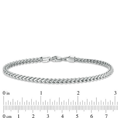 Men's 3.0mm Franco Chain Bracelet in Stainless Steel - 8.5"