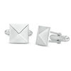 Thumbnail Image 0 of Men's Pyramid Cuff Links in Sterling Silver