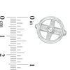 Thumbnail Image 1 of Men's Racecar Steering Wheel Cuff Links in Sterling Silver