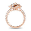 Enchanted Disney Belle 1.01 CT. T.W. Diamond Rose Ring in 10K Rose Gold